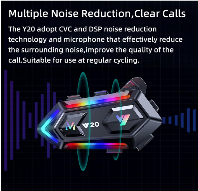 Auriculares para casco de motocicleta con sonido de alta fidelidad