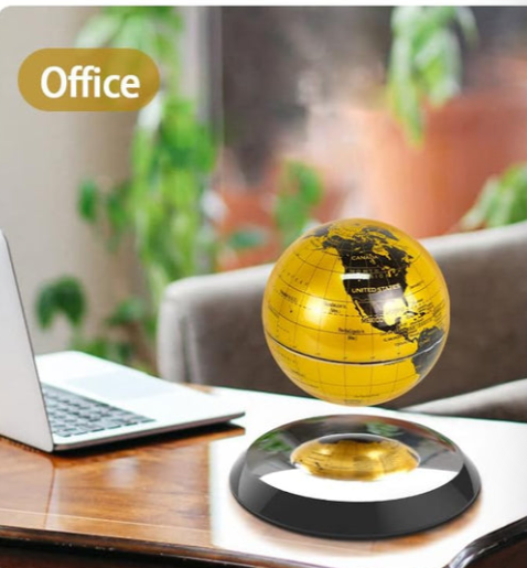 Globo de levitación magnética dorado