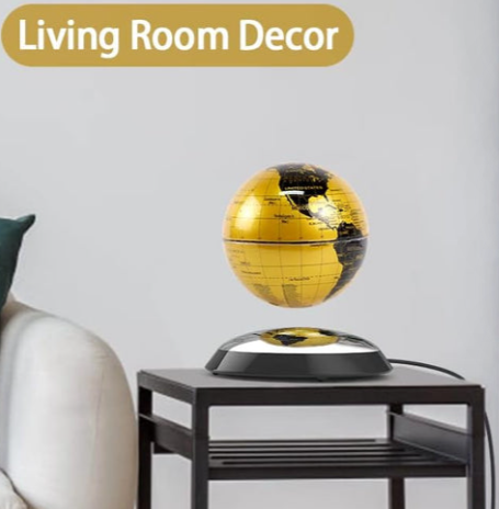 Globo de levitación magnética dorado