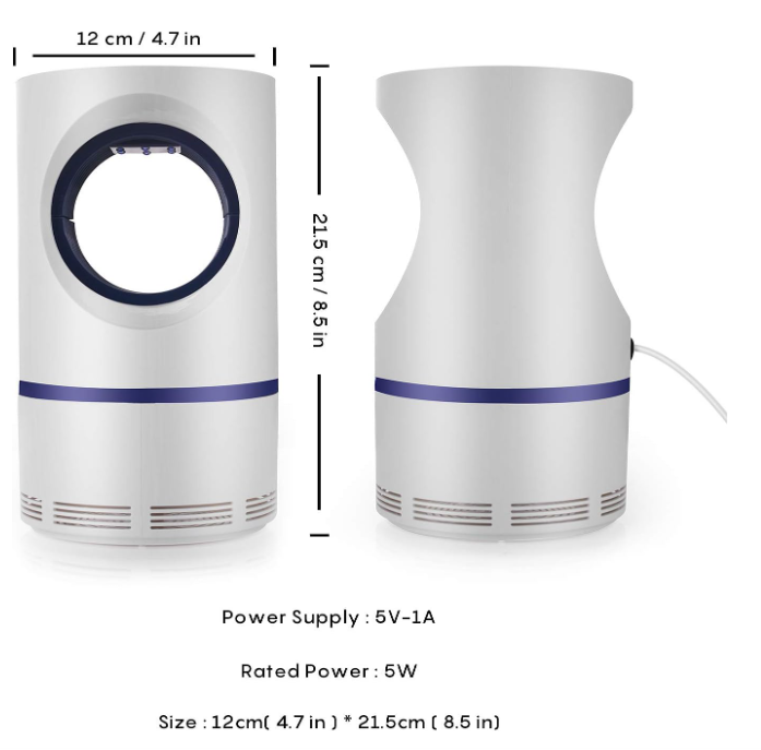 Lampara Mata Y Atrapa Mosquitos