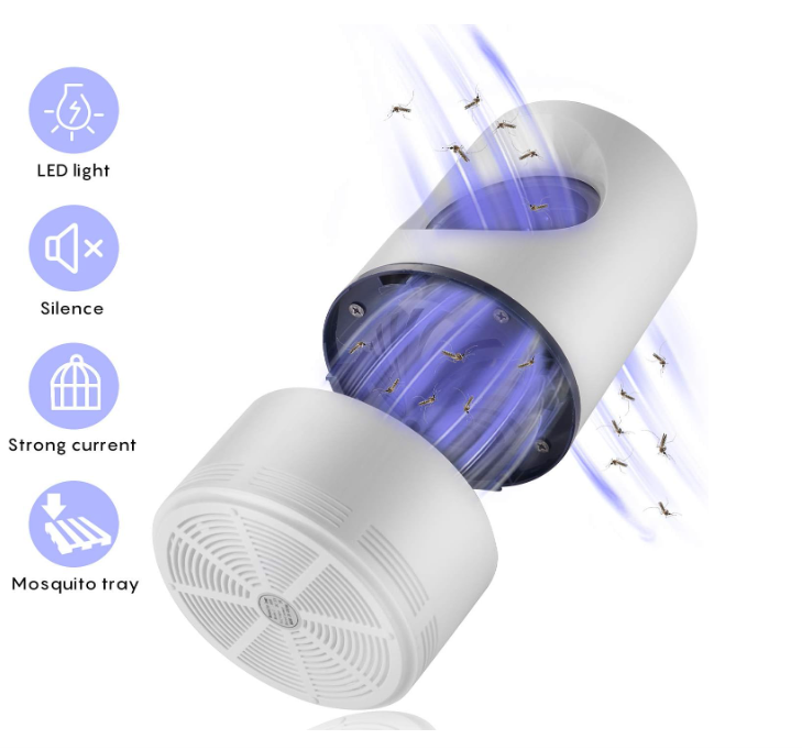 Lampara Mata Y Atrapa Mosquitos