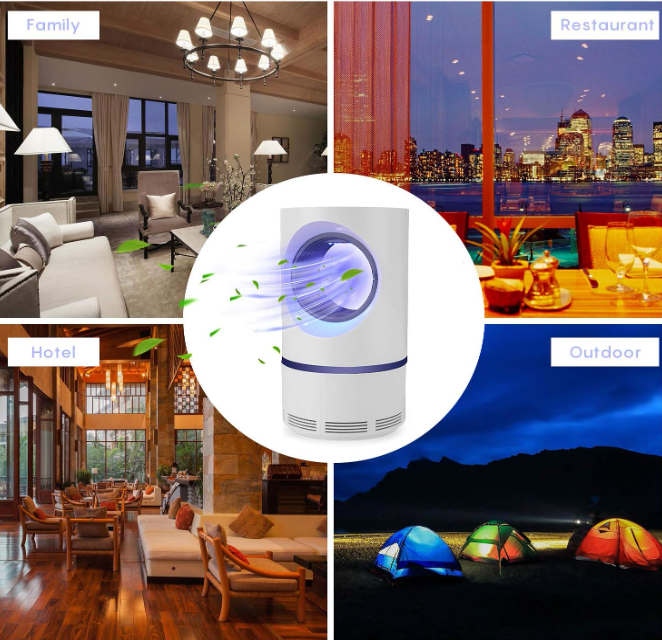 Lampara Mata Y Atrapa Mosquitos