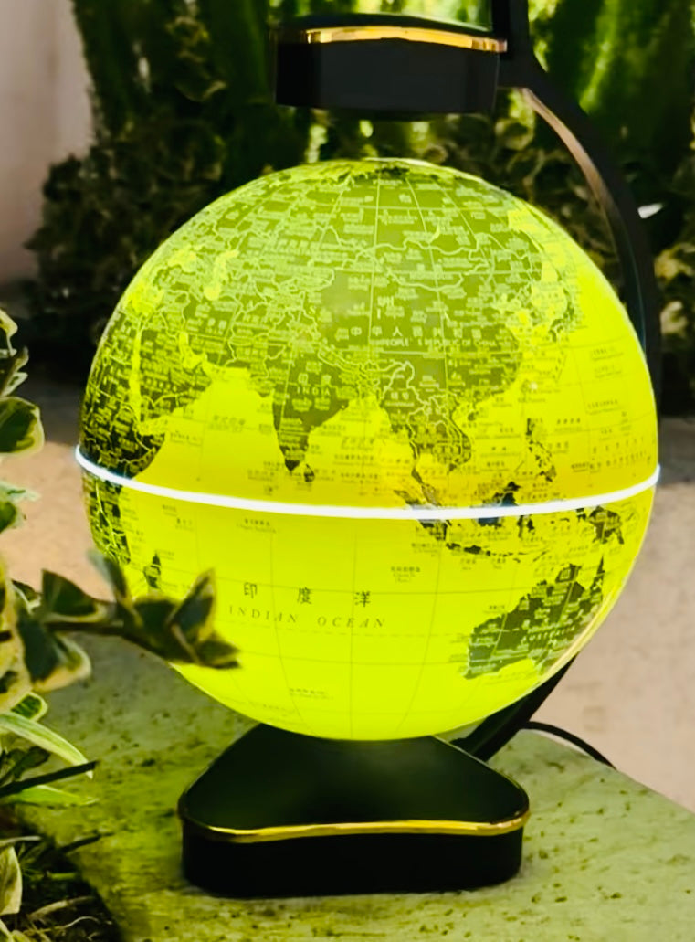 Globo de levitación magnética dorado